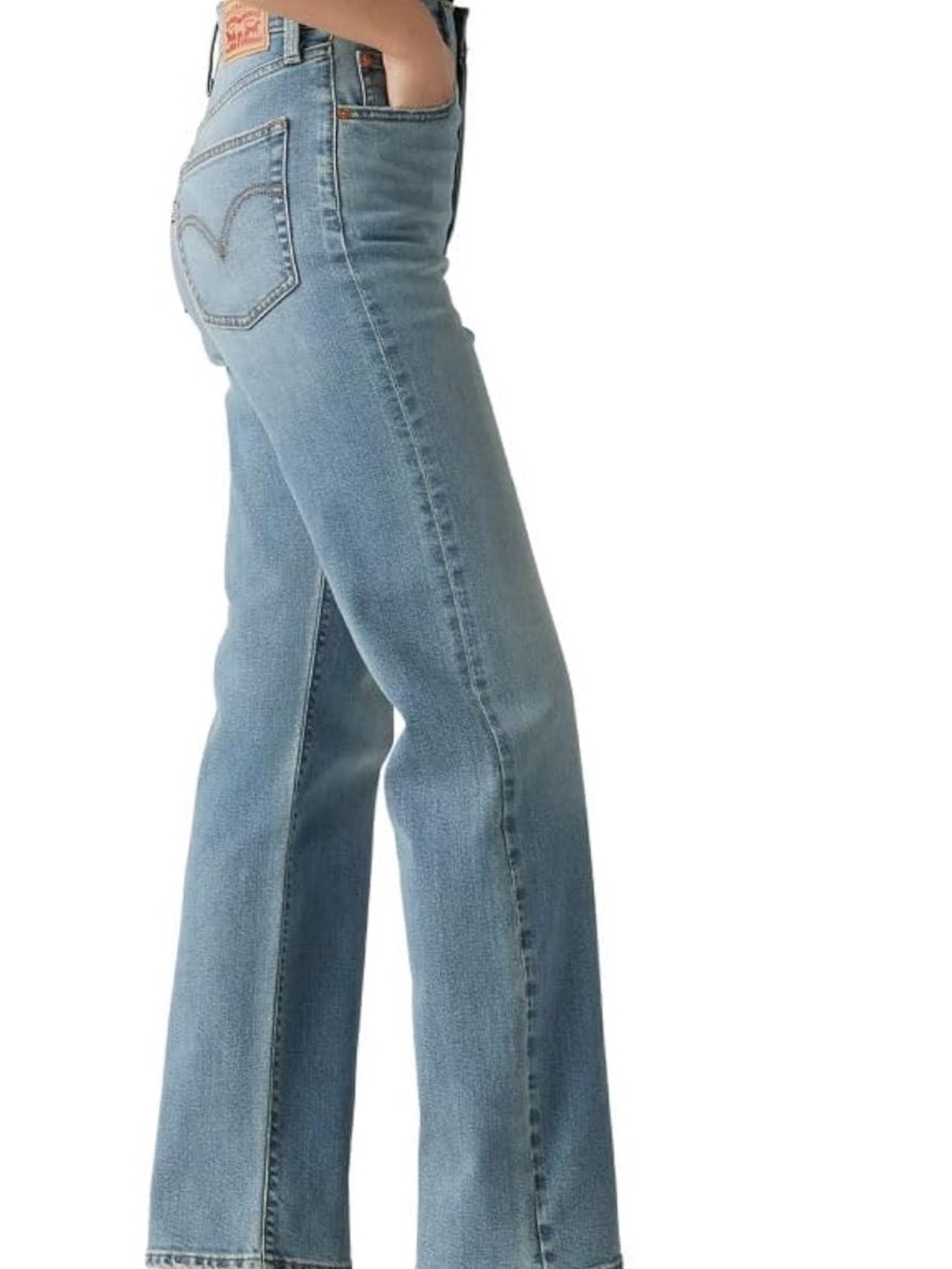 Levi’s Women’s Ribcage Straight Full Length Jeans Size 27 - Picture 3 of 8